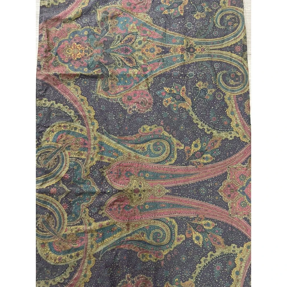 RARE Vintage One (1) Ralph‎ Lauren Pomeroy Plum KING Pillowcase
